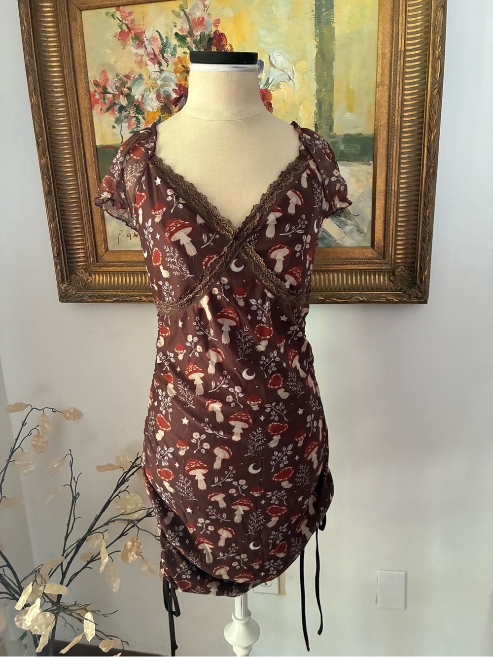 Fairycore Mushroom Autumn Fall Dress Size XL